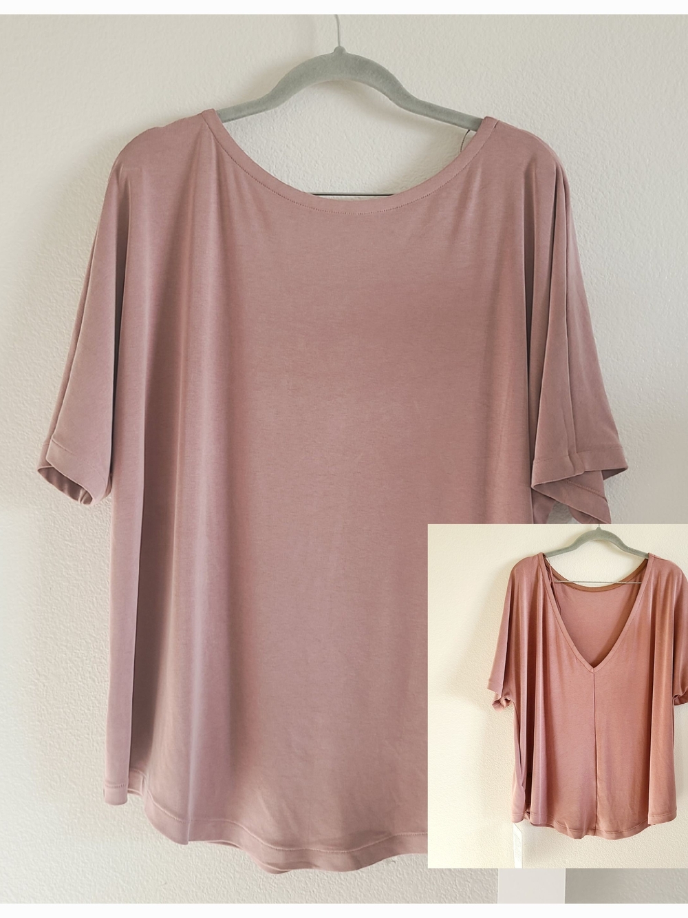 Lululemon Pink Drapey Softstreme Boatneck Short Sleeve